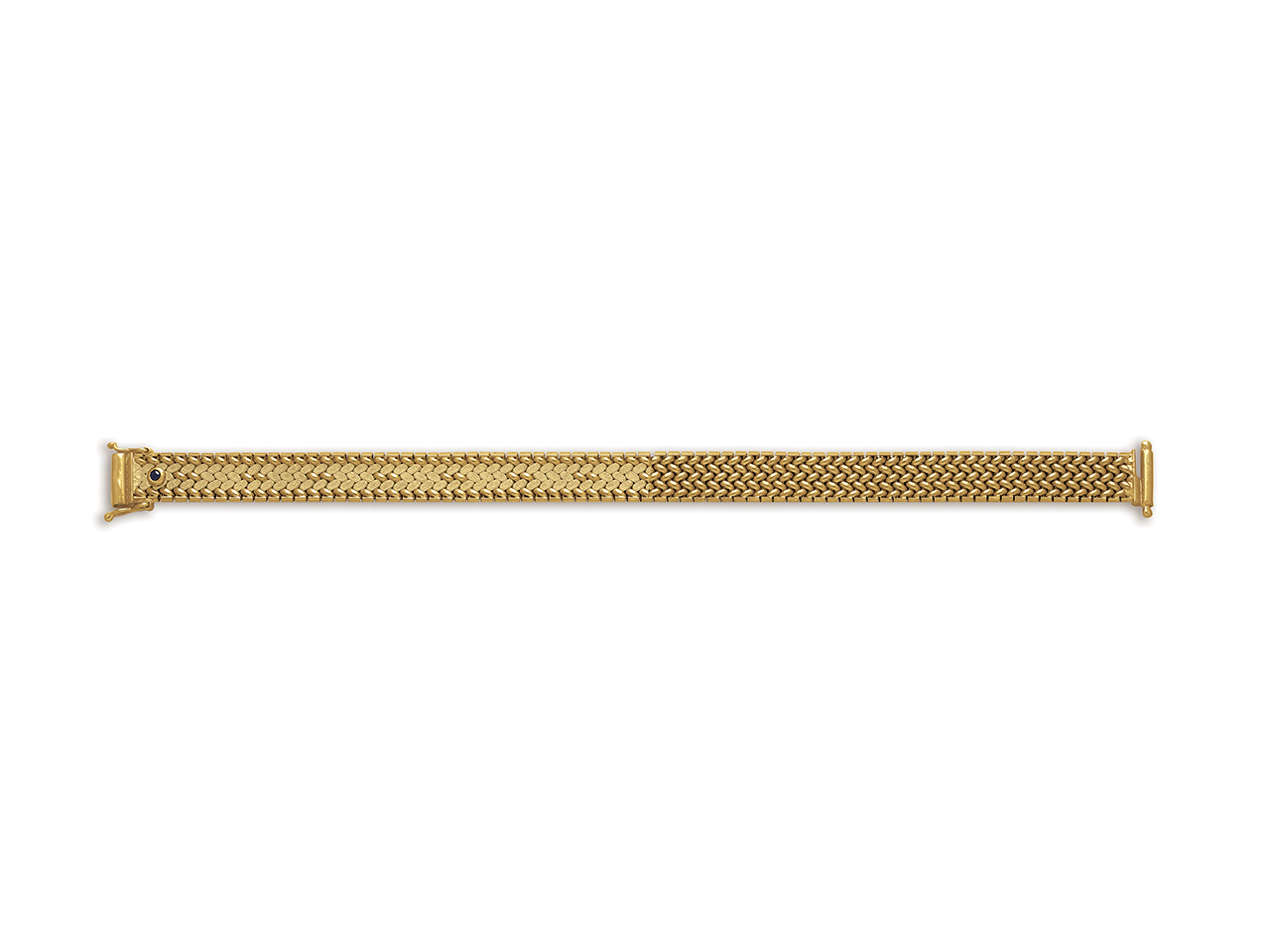 bracelet maille polonaise en or