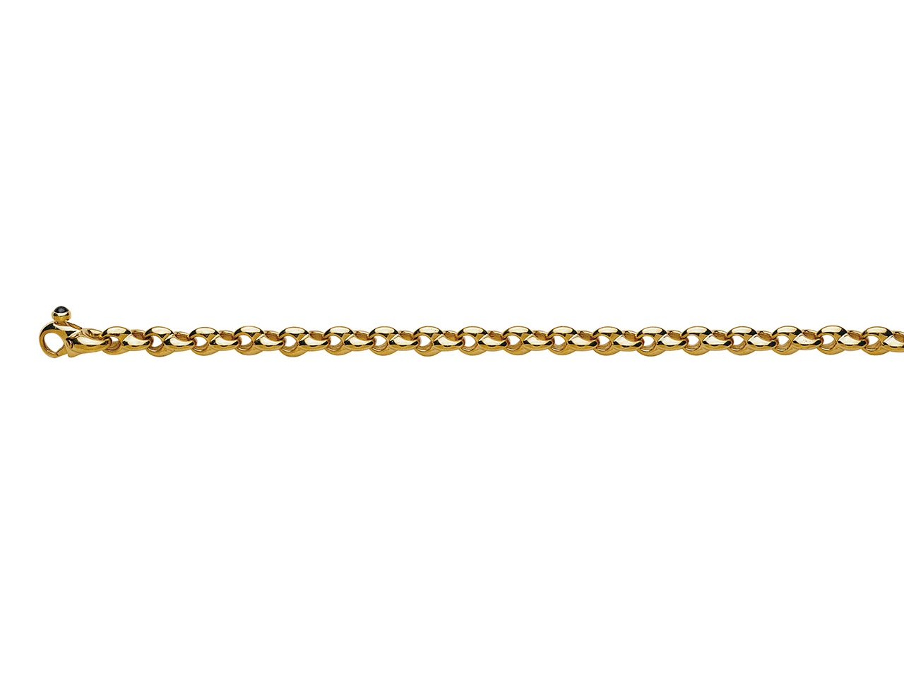Bracelet Coques doubles décalées or jaune 18k caplain saint andré