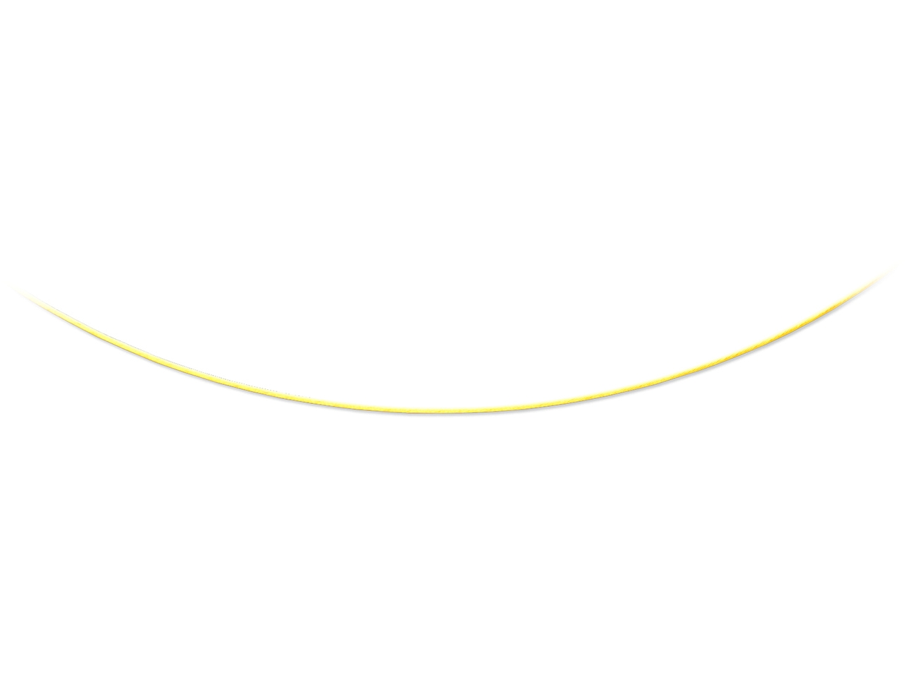 Collier câble or jaune 18k caplain-saint-andré
