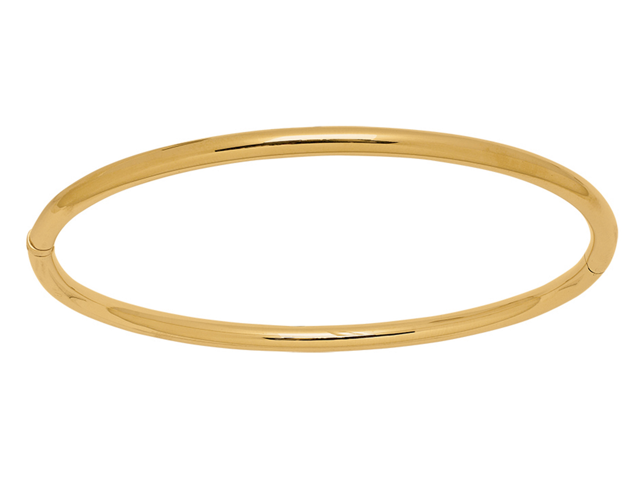 Bracelet Jonc ouvrant, fil rond massif or jaune 18k caplain saint andré