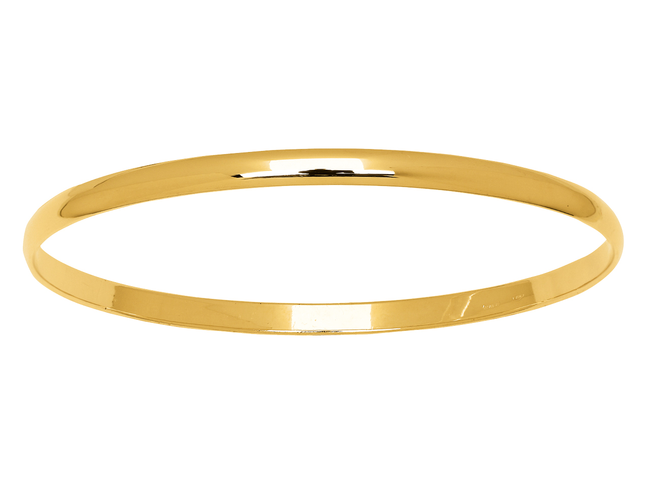 Bracelet Jonc esclave massif or jaune 18k caplain saint andré