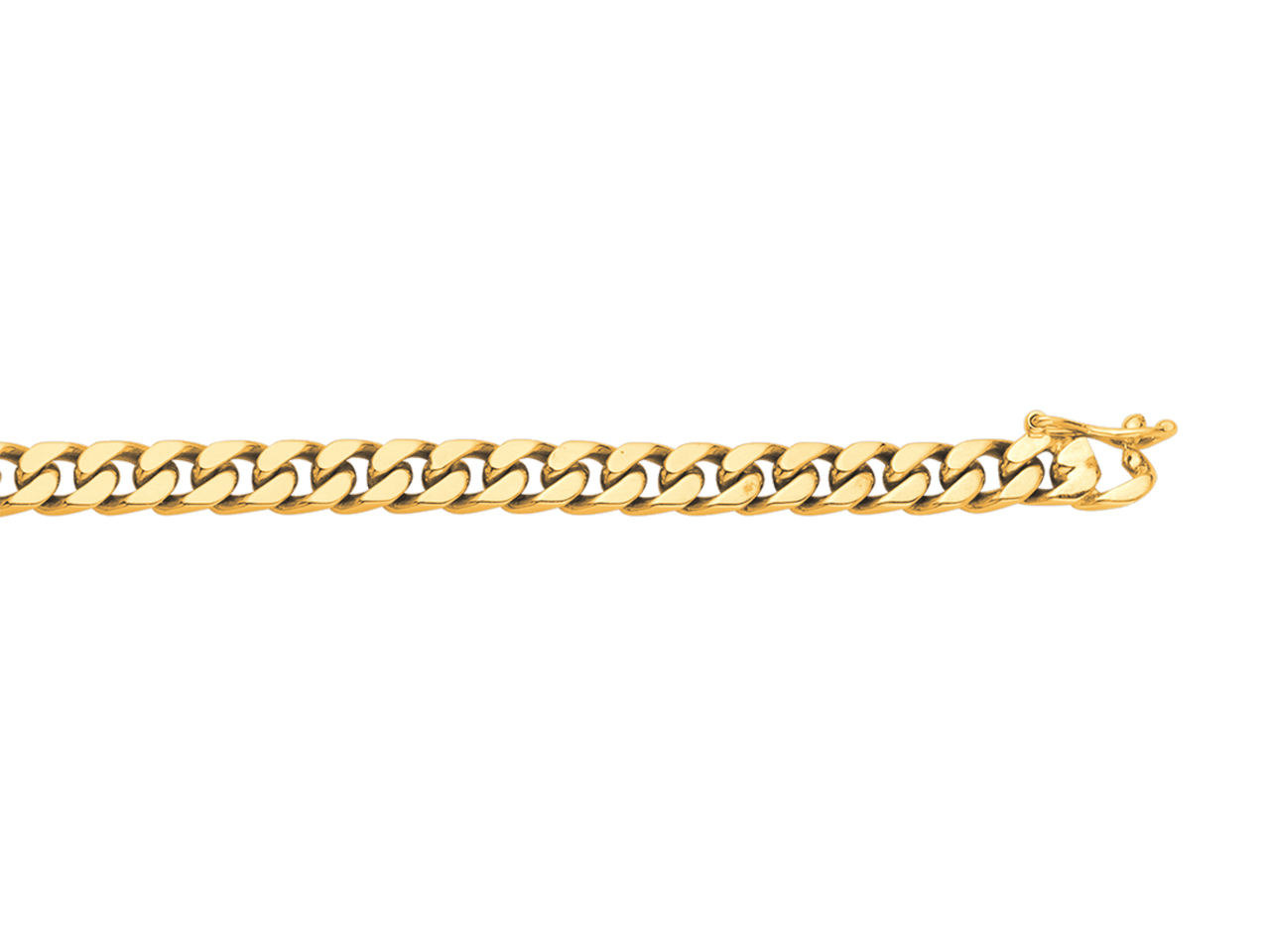 Bracelet maille Gourmette diamantée massive caplain saint andré
