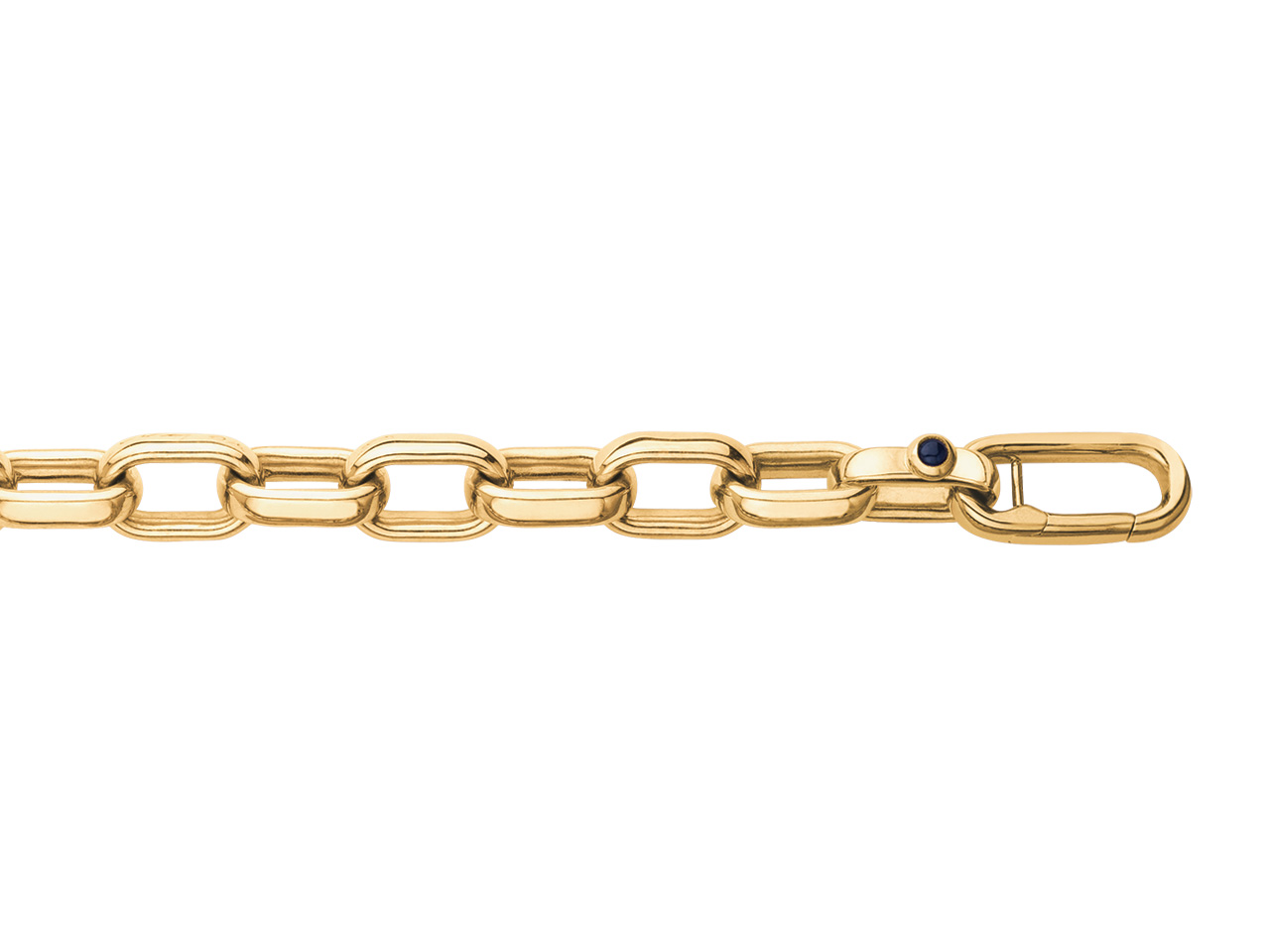 Bracelet maille Rectangle or jaune 18k caplain saint andré