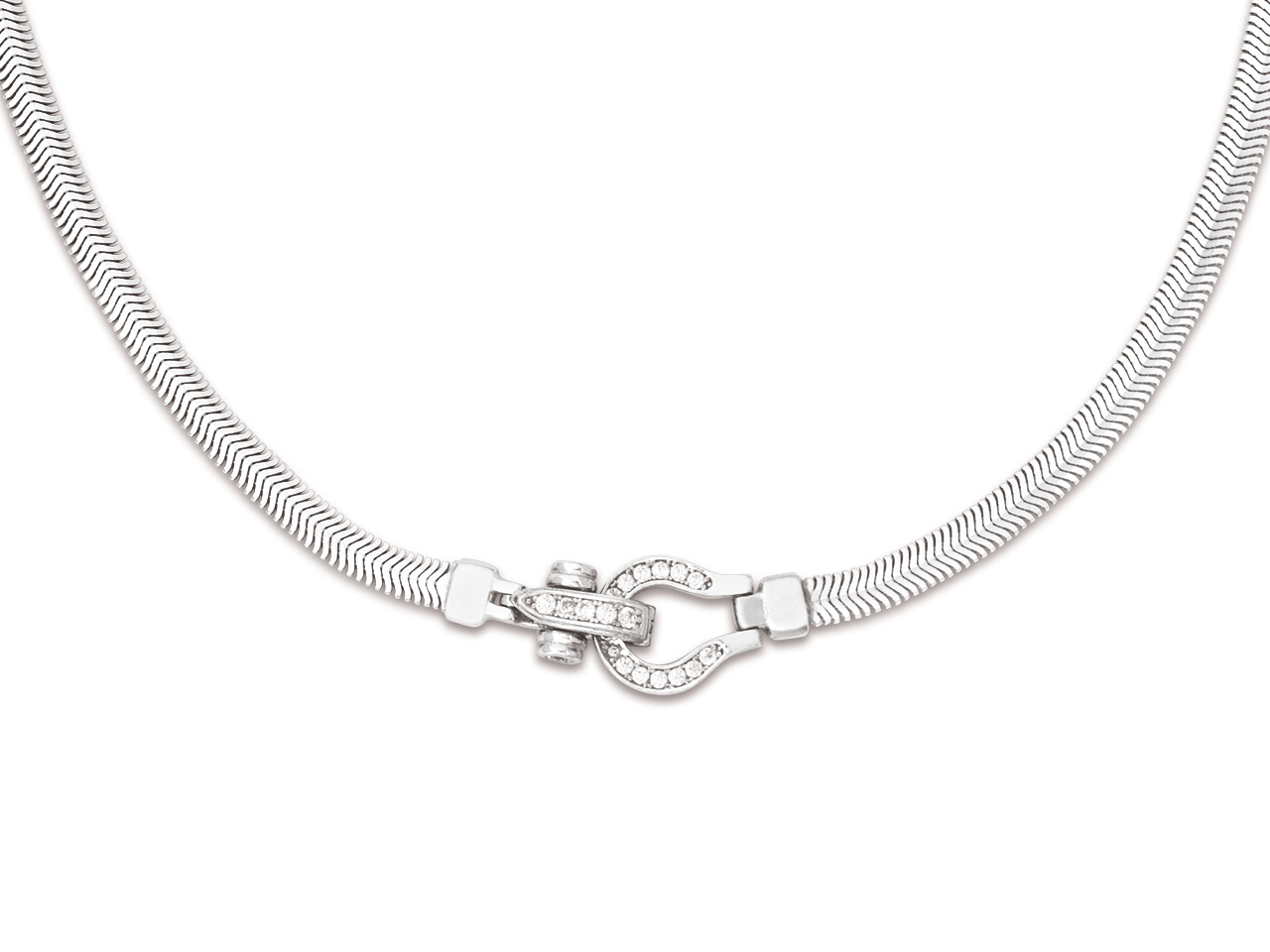 Collier Caplain saint andré maille serpent