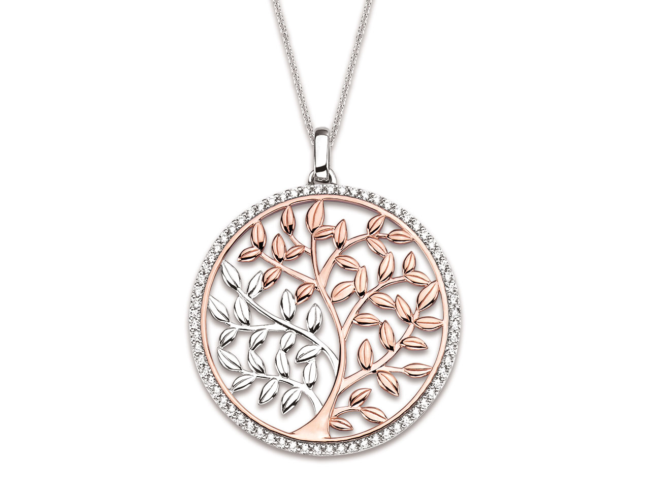 Pendentif Arbre de vie Argent et Zircones, Caplain Saint André