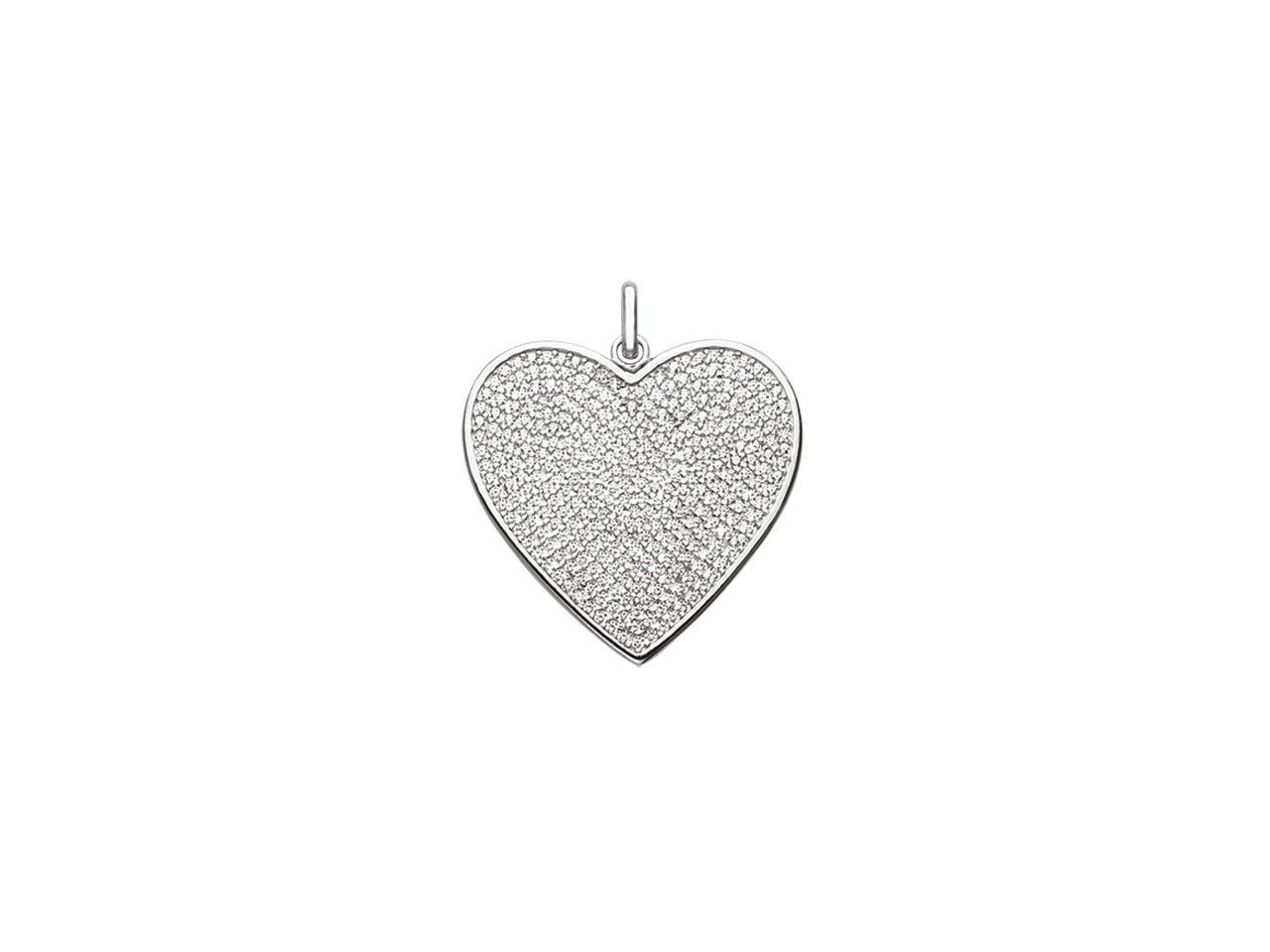 Pendentif cœur pierres cristal, Caplain Saint André